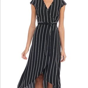 Striped Wrap Dress Madison Brand